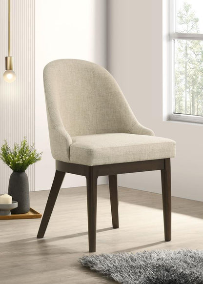 Reseda - Upholstered Dining Side Chair (Set of 2) - Beige