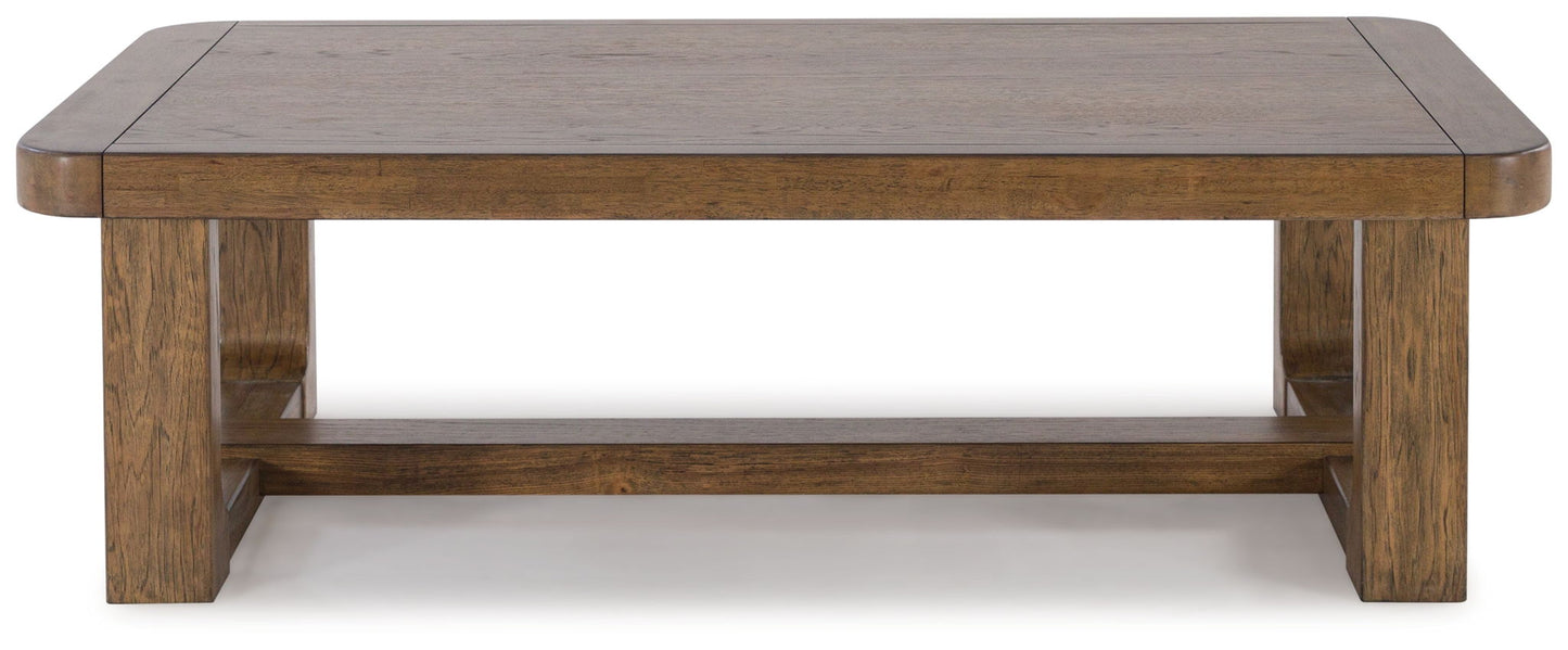 Cabalynn - Rectangular Cocktail Table - Light Brown