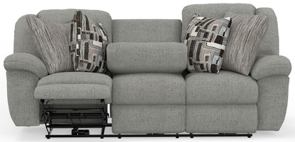 Trifecta - Sofa With 3 Recliners and Drop Down Table