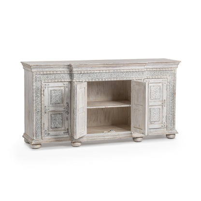 Arish - 4 Door Breakfront Cabinet - Heritage Cream