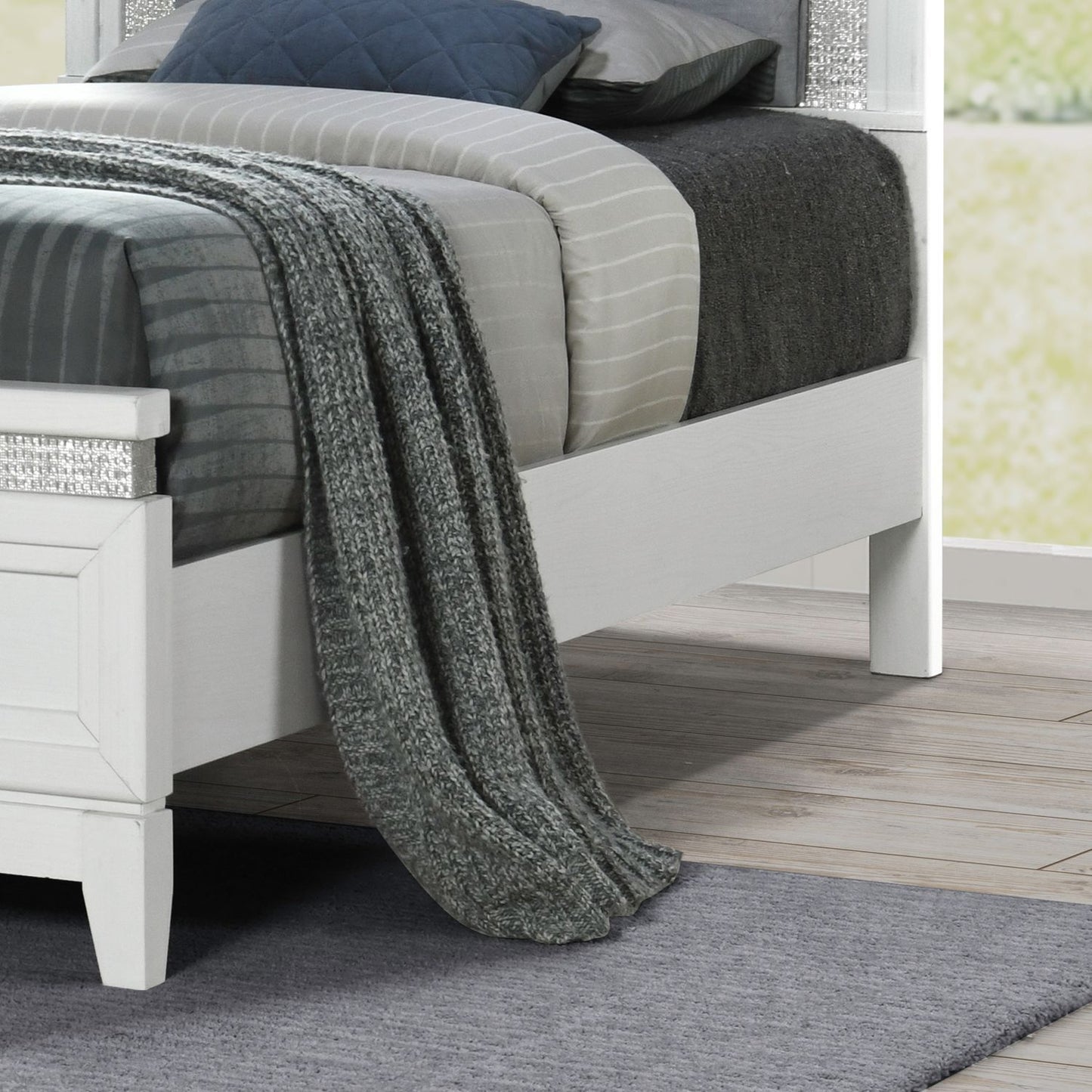 Reflections - Panel Bed Rails - Pearl White