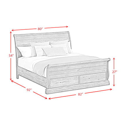 Park Ridge - Sleigh Storage Bed