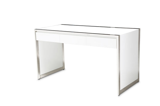 State St. - Writing Desk - Glossy White
