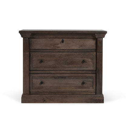 Adelaide - Wood 3 Drawer Nightstand - Cocoa Brown