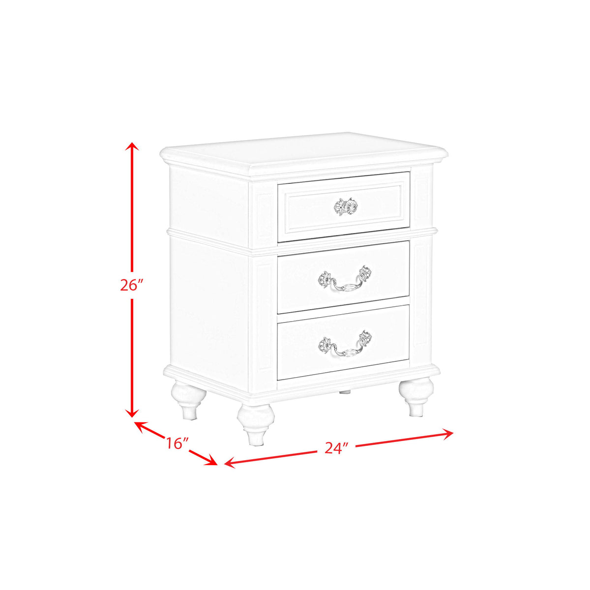 Alana - Nightstand - White