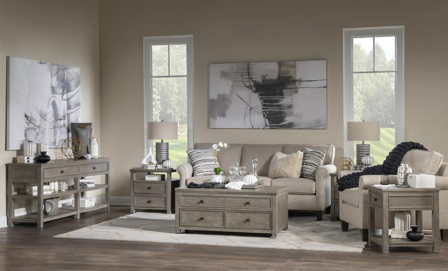 Lena - End Table - Mink