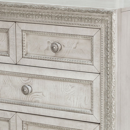 Camila - Dresser and Mirror - Creamy White