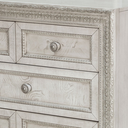 Camila - Dresser and Mirror - Creamy White