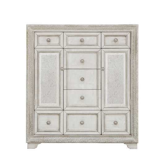 Camila - 9 Drawer Door Chest - Creamy White