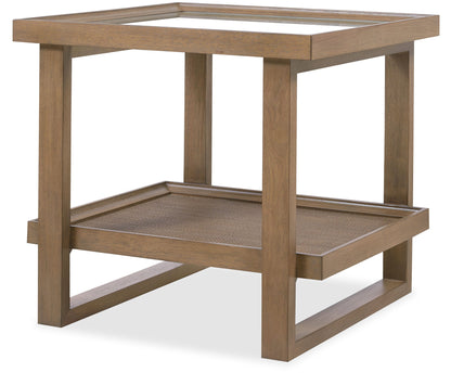 Sonnet - Rectangular End Table - Gray