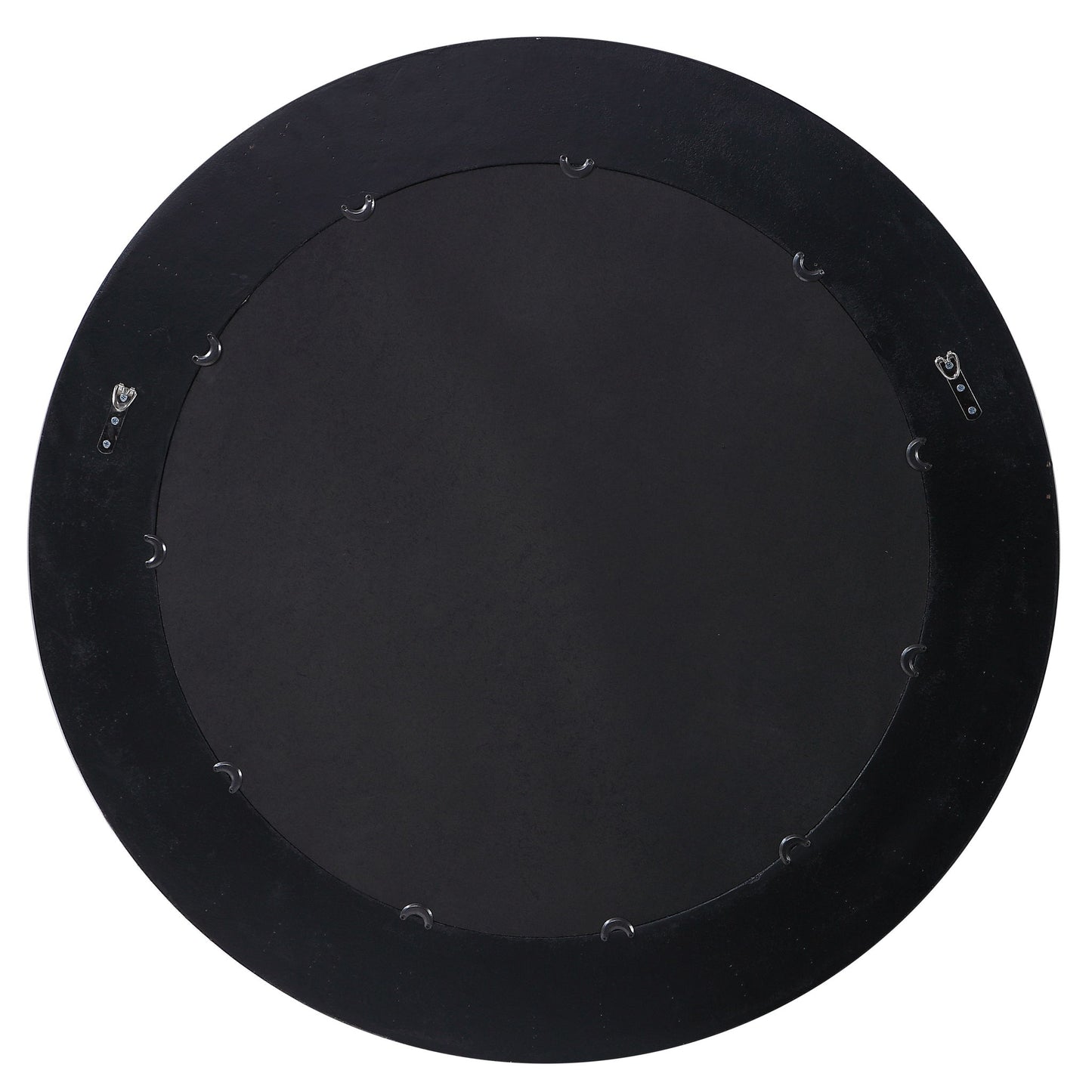 Frazier - Round Industrial Mirror - Black