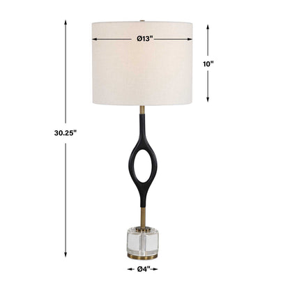 Maryam - Cordless Led Buffet Lamp - Black / Bronze