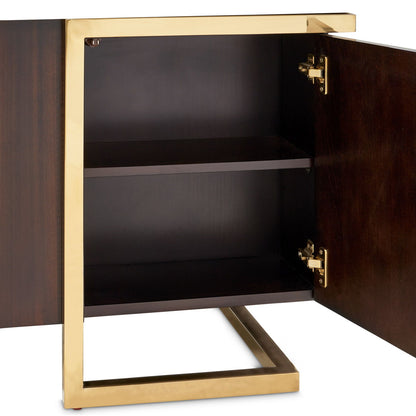 Belmont Place - Desk - White / Dark Brown