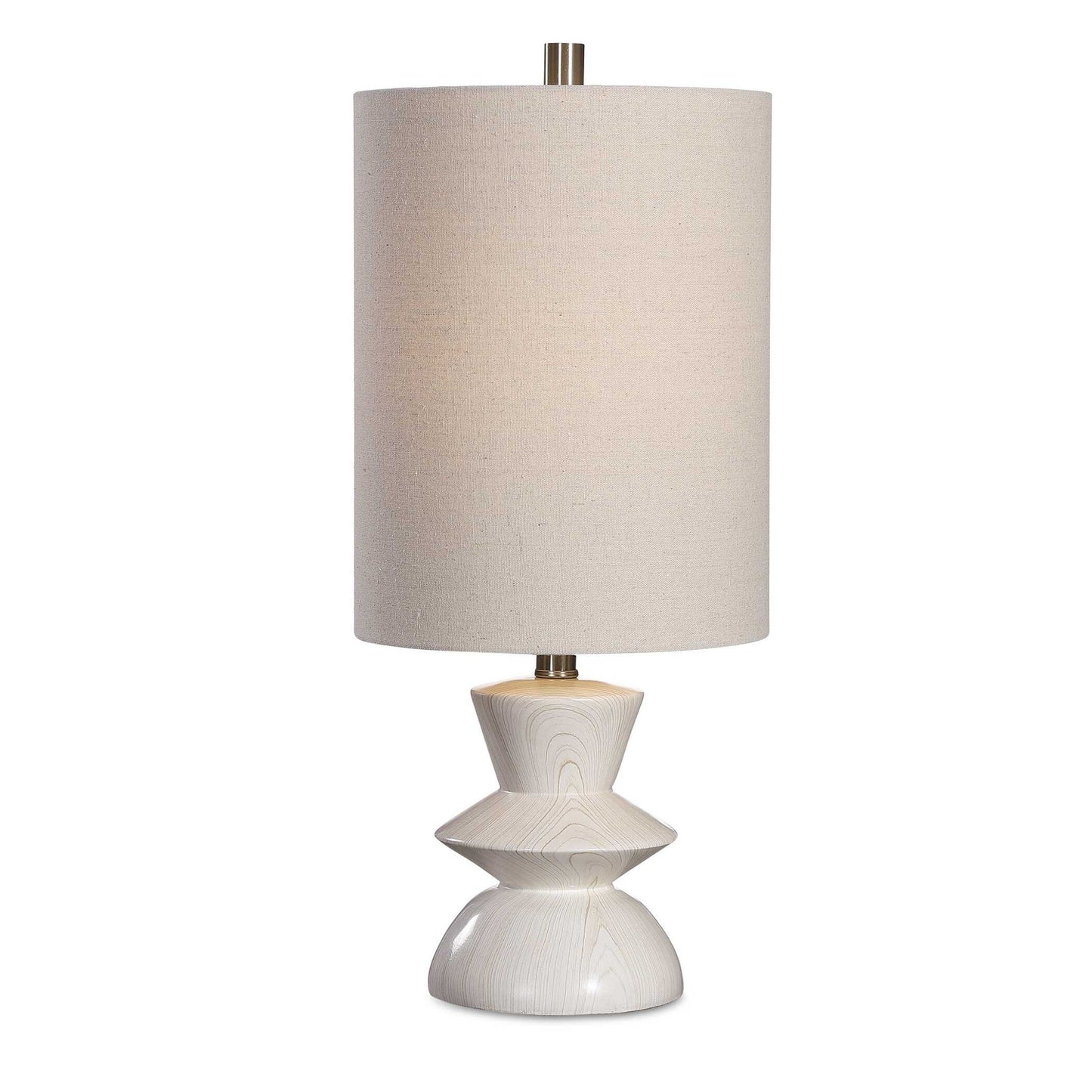 Stevens - Bleached Wood Buffet Lamp - White