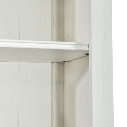 Allyson Park - Right Pier Top - Wirebrushed White / Charcoal