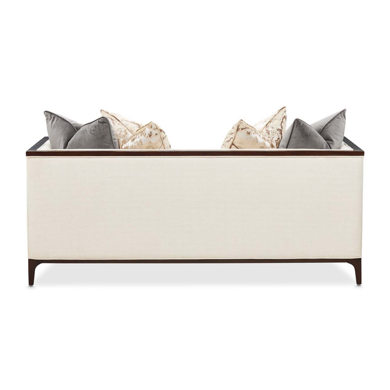 Belmont Place - Loveseat - Cream / Espresso