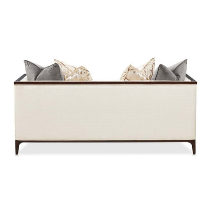 Belmont Place - Loveseat - Cream / Espresso