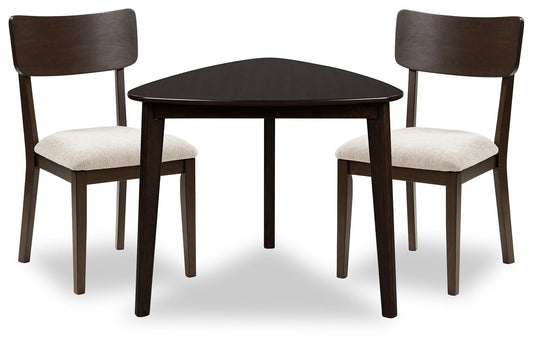 Shorbyn - 3 Pc. - Dining Table And 2 Chairs - Merlot