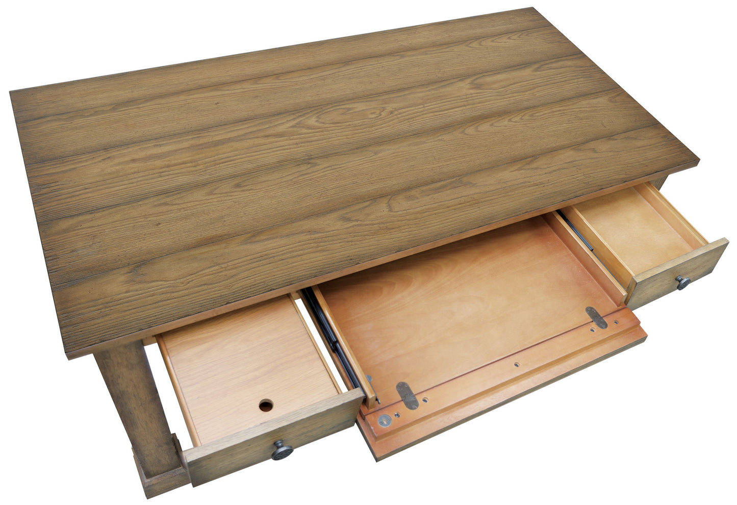 Melange - Architectural Writing Desk - Light Brown