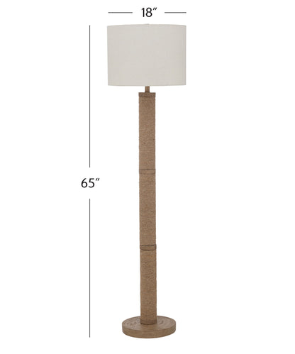 Chester - Floor Lamp - Natural / White
