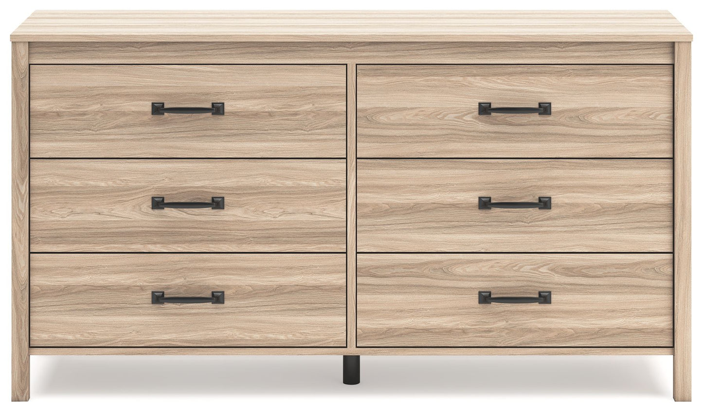 Battelle - Six Drawer Dresser - Tan