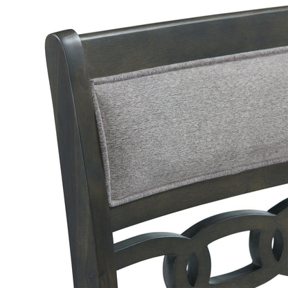 Amherst - Counter Side Chair With Fabric Cushion (Set of 2) - Gray Finish
