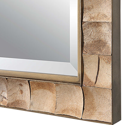 Cocos - Coconut Shell Mirror - Light Brown
