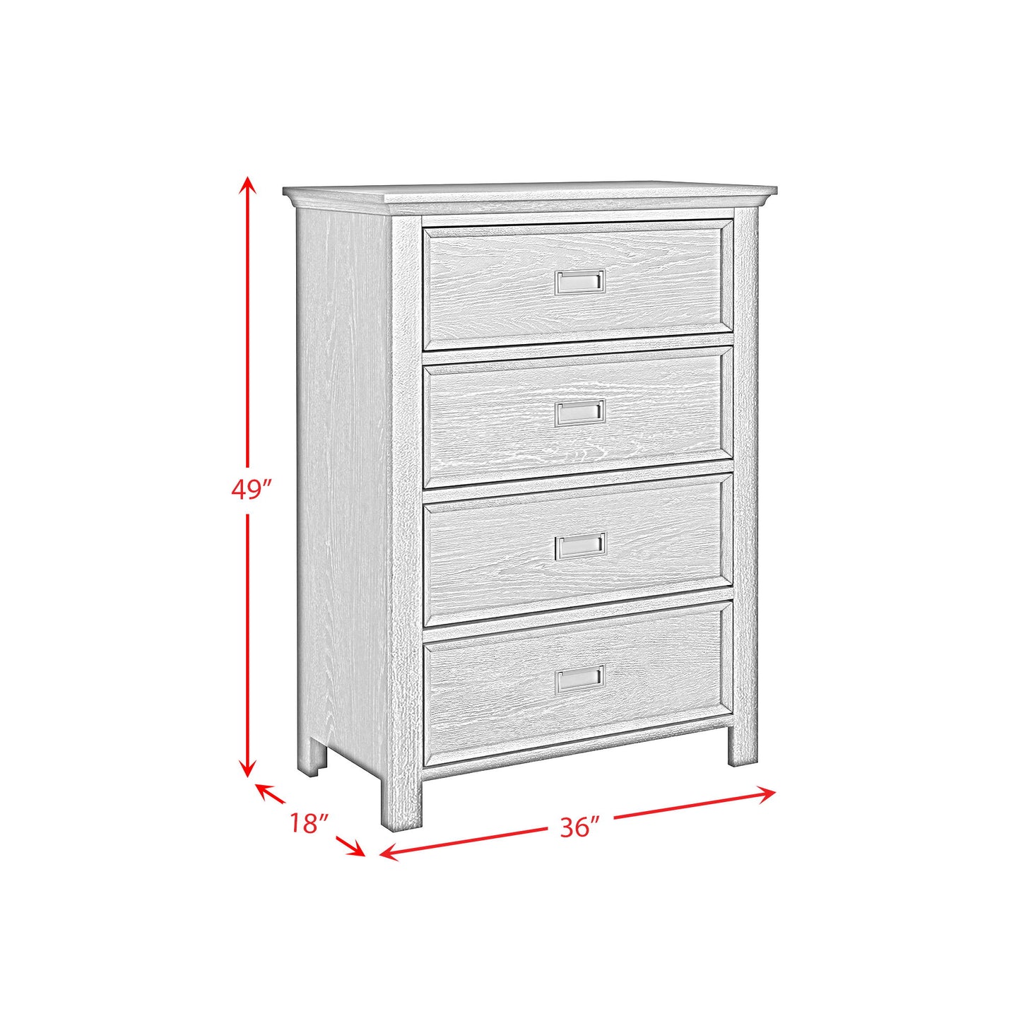 Hampton Kids - Bookcase Bedroom Set