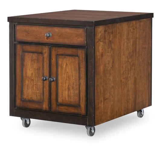 Fenmore - Kitchen Island Cart - Mocha And Distressed Cherry