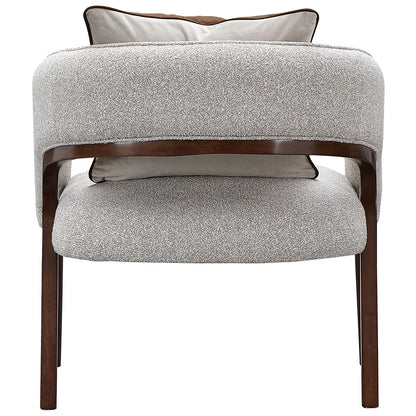 Houston - Accent Chair - Pebble / Walnut