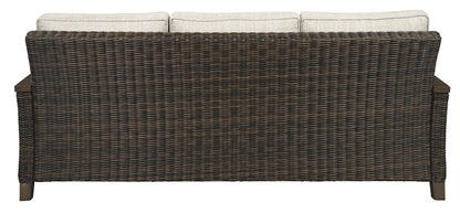 Paradise Trail - Sofa with Cushion - Medium Brown