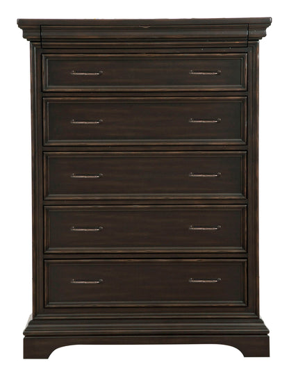 Caldwell - 6 Drawer Chest - Smoked Molasses