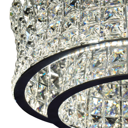 Michael Amini Lighting - Galaxy Oval LED Crystal Chandelier - Chrome
