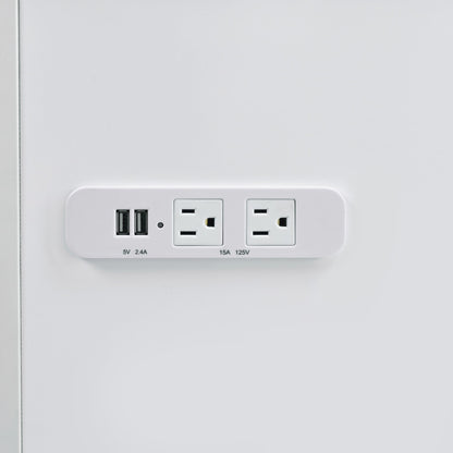 Ariana - Complete Vanity With Lightbulbs - Glossy White