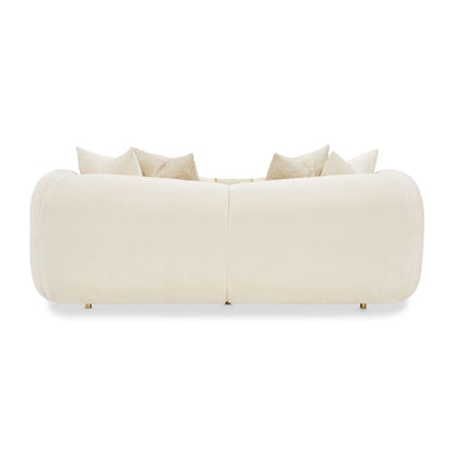 Sassani - Loveseat - Crepe / Gold