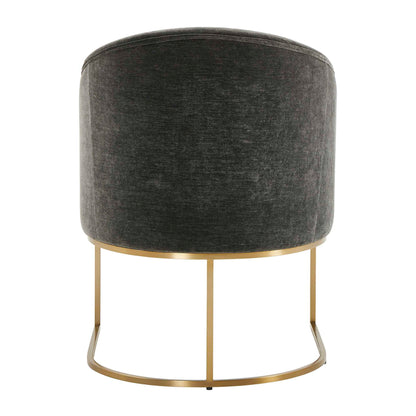 Hanni - Dining Chair - Charcoal / Gold