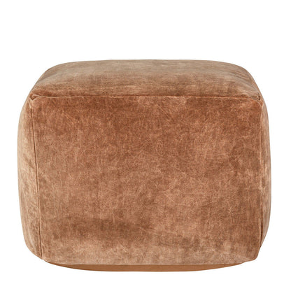 Heirloom - Velvet Pouf - Hazel