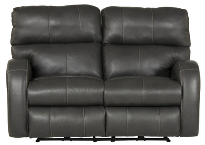 Angelo - Power Reclining Loveseat - Gunmetal