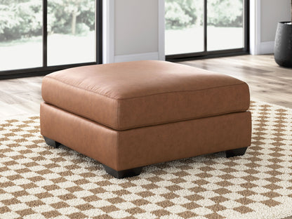 WillowBend - Oversized Accent Ottoman - Caramel