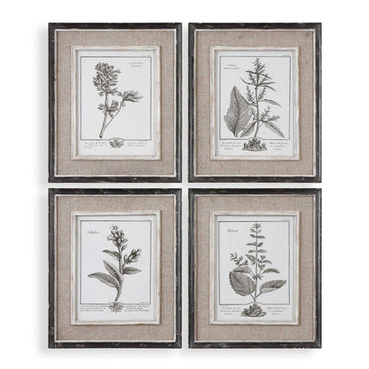Casual Gray Study - Framed Art (Set of 4) - Beige