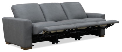 MS - Optimus Three Seat Power Sofa - Dark Gray