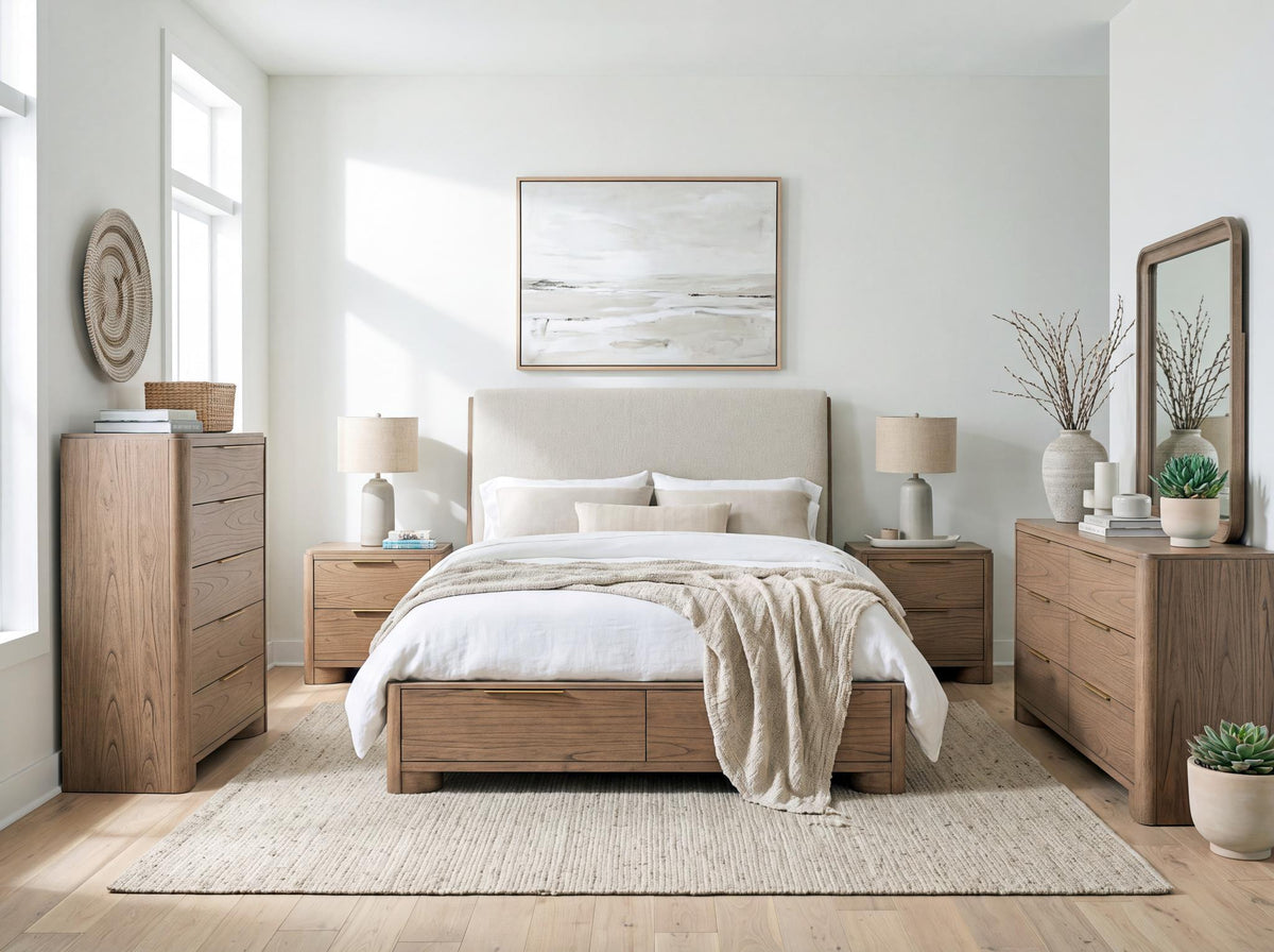 Alden - Drawer Chest (5 Drawers, Felt Lined Top Drawer, Cedar Lined Bottom Drawer) - Stonewashed