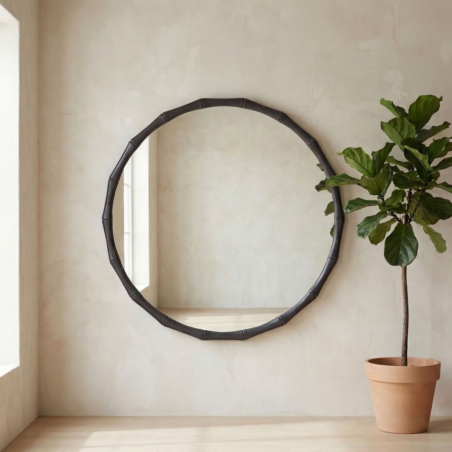 Evageline - Wall Mirror - Charcoal