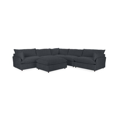 Caplan - 6 Piece Modular Sectional With Ottoman