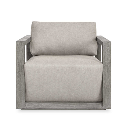 Remsen - Outdoor Lounge Chair - Weathered Gray / Dove