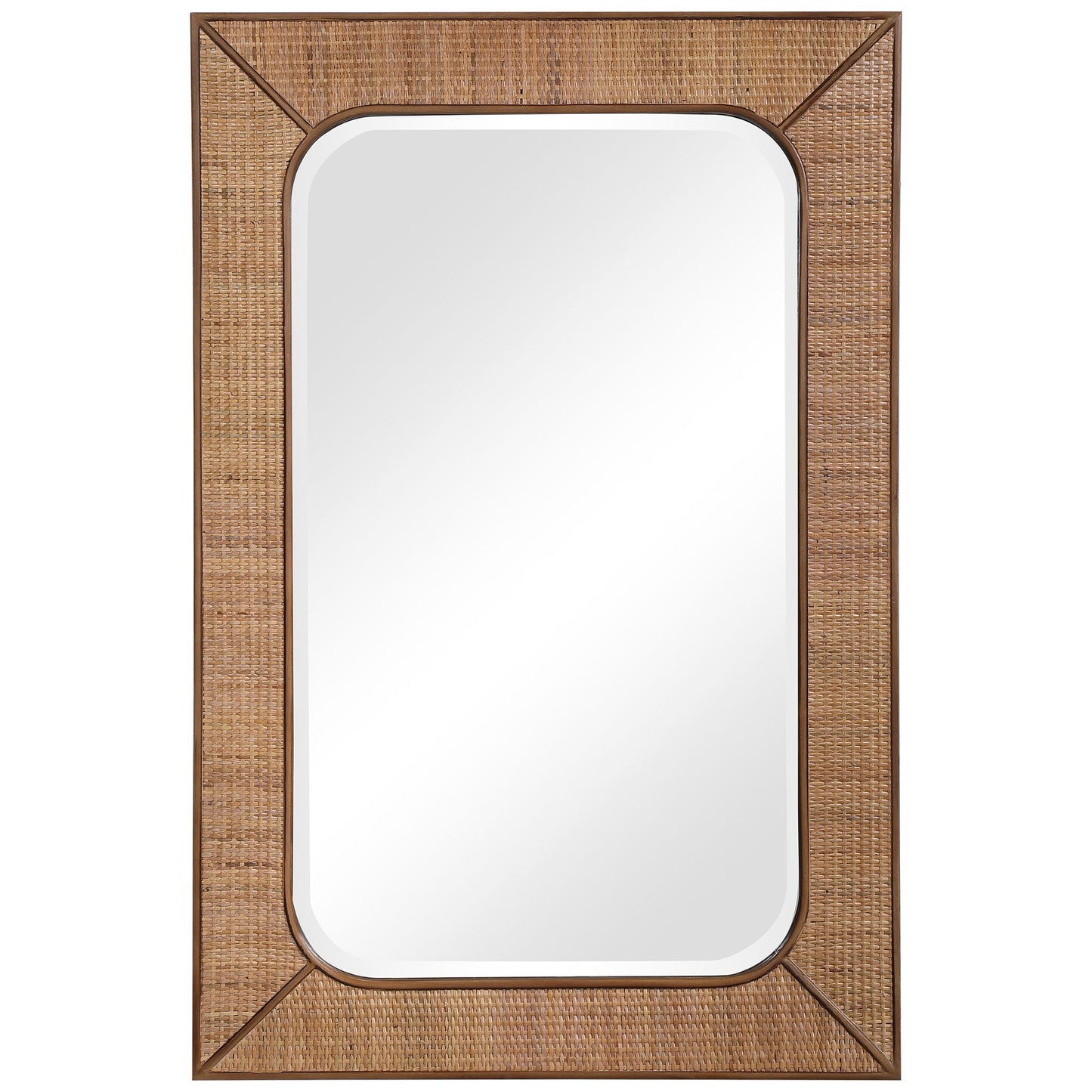 Tahiti - Rattan Mirror - Light Brown