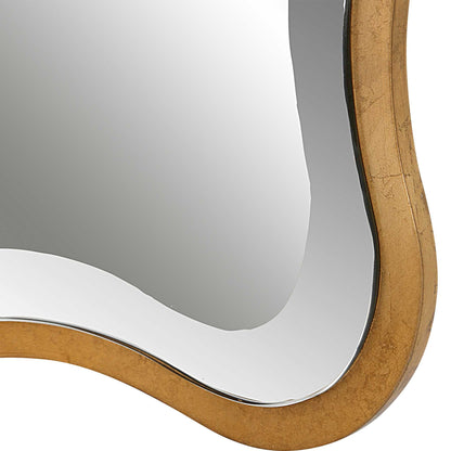Aneta - Scalloped Mirror - Gold