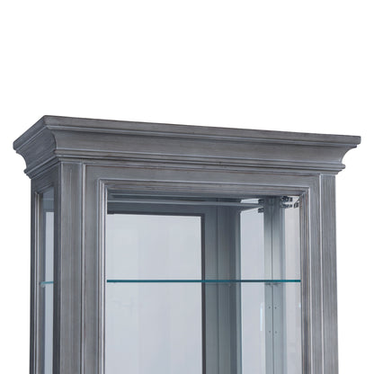 Pulaski Accents - Side Entry Curio Cabinet - Gray