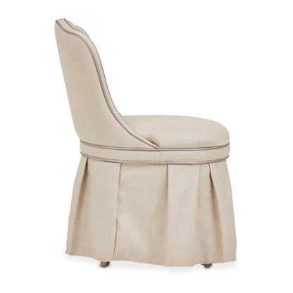 Villa Cherie - Tufted Vanity Chair - Frosted Pearl