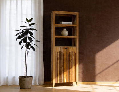 Porter - 2 Door Bookcase - Brown